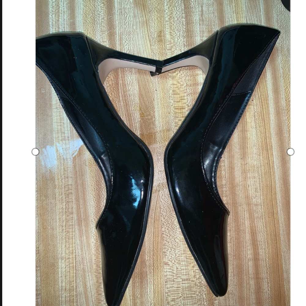 Pierre Dumas Rita-1 Patent leather black heels.